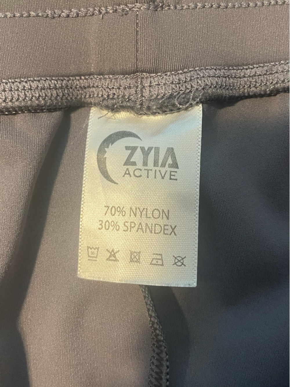 Zyia Dark Gray Peak Zipper Joggers with Ankle Zippers (Long) 31" Sz M - Picture 10 of 10